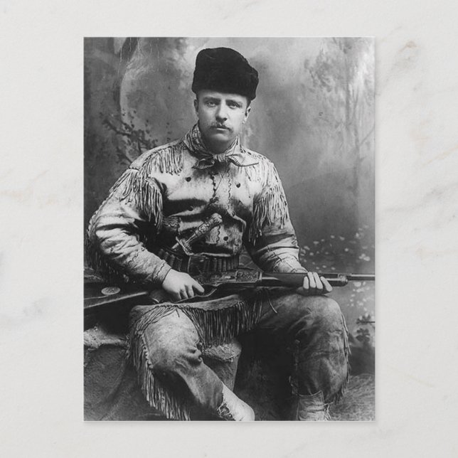 1885 Theodore Roosevelt Postcard (Front)