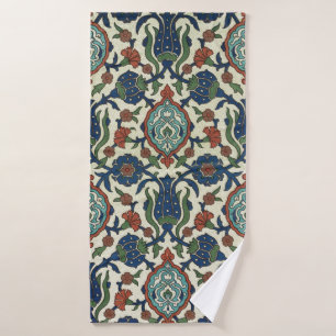 1885 Vintage Arabian Deco Fantasy Floral Bath Towel Set