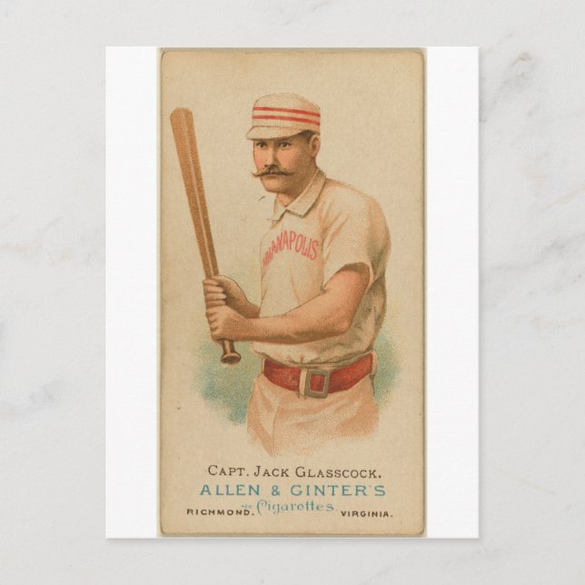 1887 Capt. Jack Glasscock Postcard (Front)