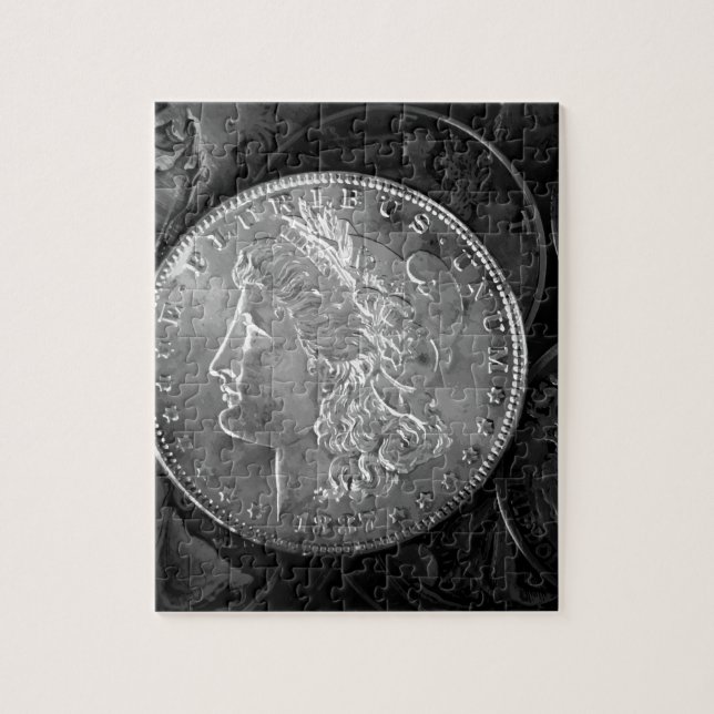 1887 Liberty Silver Dollar Jigsaw Puzzle (Vertical)