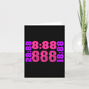 1888..888 Angel Numbers 888 Card