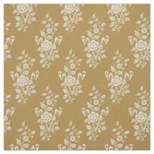 1889 Floral, Amber Fabric
