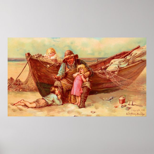 1890 When I Was a Lad - Will and Frances Brundage Poster (Front)