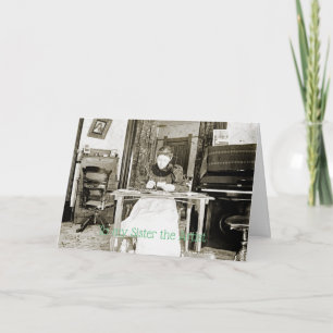 1890'S ARTIST WOMAN PHOTOGRAPH ARTISAN DRAWING CARD