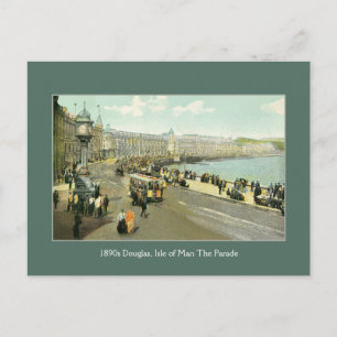 1890s Isle of Man, Douglas, The Parade Postcard