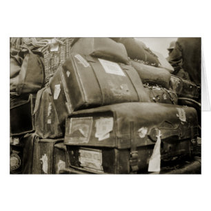 1890's TRAVEL LUGGAGE TEAMSTER WAGON SUITCASE