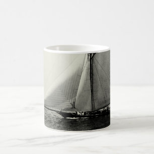 1891 American Yacht at Sea Coffee Mug