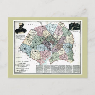 1891 Carte de Washington City et du pays environna