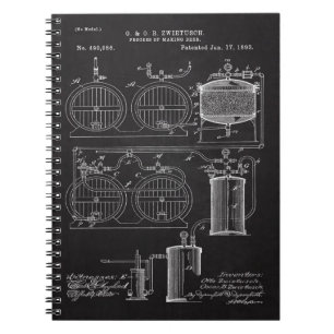 1893 Making Beer Patent Notebook
