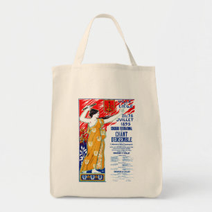 1895 Choral Music Poster Tote Bag