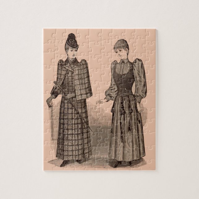 1895 Delineator print ladies coat and dress Jigsaw Puzzle (Vertical)