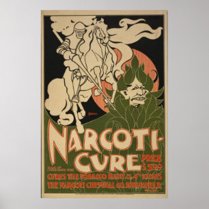 1895 Narcoti-cure Cures the tobacco habit Poster