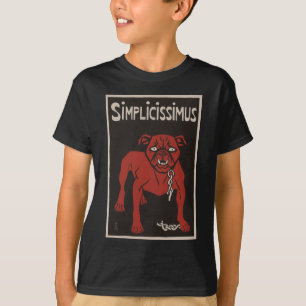 1896 Black and Red Bulldog Simplicty Vintage Ad T-Shirt