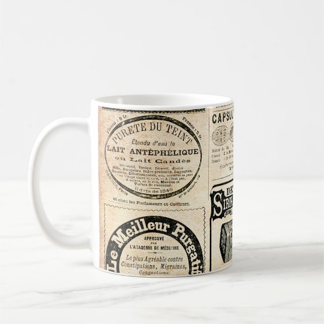 1897 French Newspaper Advertisement Coffee Mug (Left)
