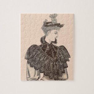 1897 Victorian woman Jigsaw Puzzle