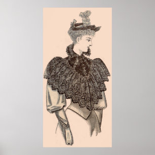 1897 Victorian woman Poster