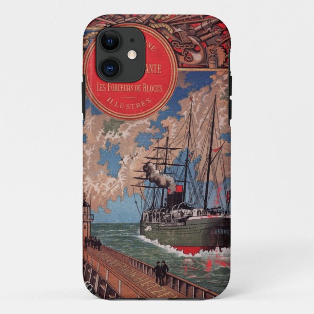 1898 Julius Verne Case-Mate iPhone Case (Back)