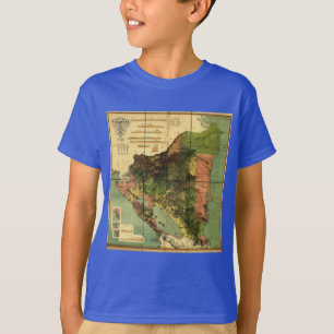1898 Official Map of Nicaragua T-Shirt