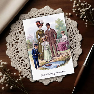 1898 Vintage Outdoor Fashion Postcard