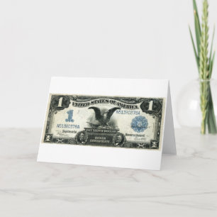 1899 One Dollar US Silver Certificate Card