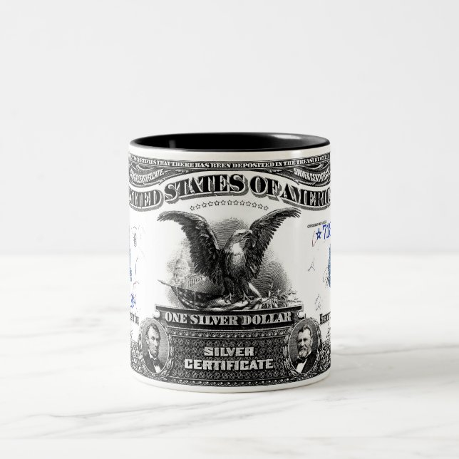 1899 tasses d'Eagle de noir de certificat d'argent (Centre)