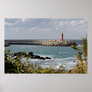 18×12 Jeju-do South Korea Lighthouse Photo Print