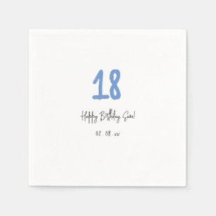 18 birthday  napkin