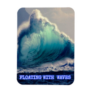 18.Blue ocean waves,gifts for ocean lovers vintage Magnet
