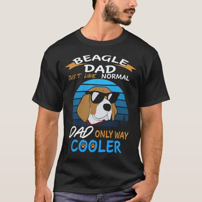 18 Dad - Beagle Dad Cooler Beagle T-Shirt (Front)