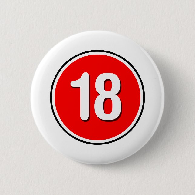 18 - Emo Alternative Grunge Rock Punk 2 Inch Round Button (Front)