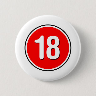 18 - Emo Alternative Grunge Rock Punk 2 Inch Round Button