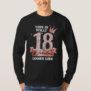 18 & Fabulous I Black Peach Party Group Candid Pho T-Shirt
