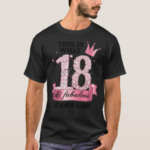 18 & Fabulous I Pink White Party Group Candid Phot T-Shirt