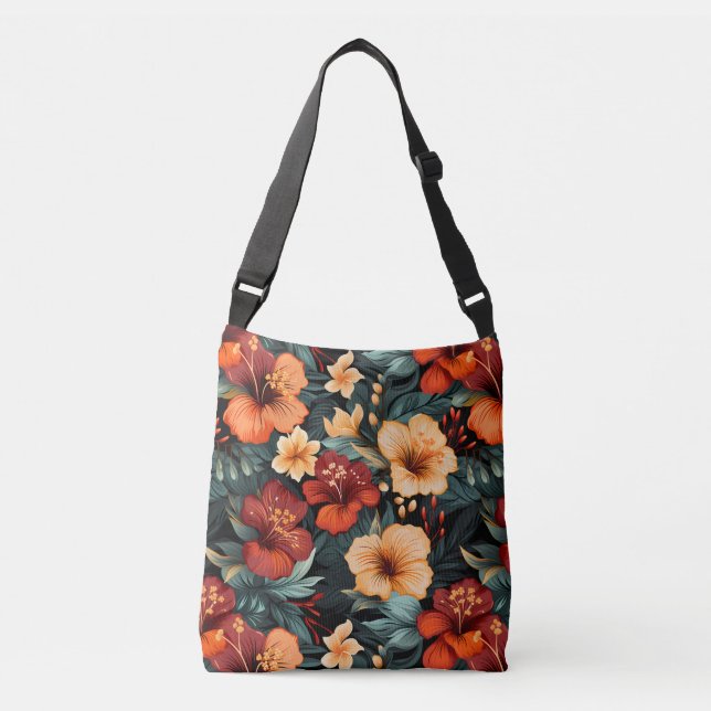 #18 Floral Pattern Crossbody Bag (Front)