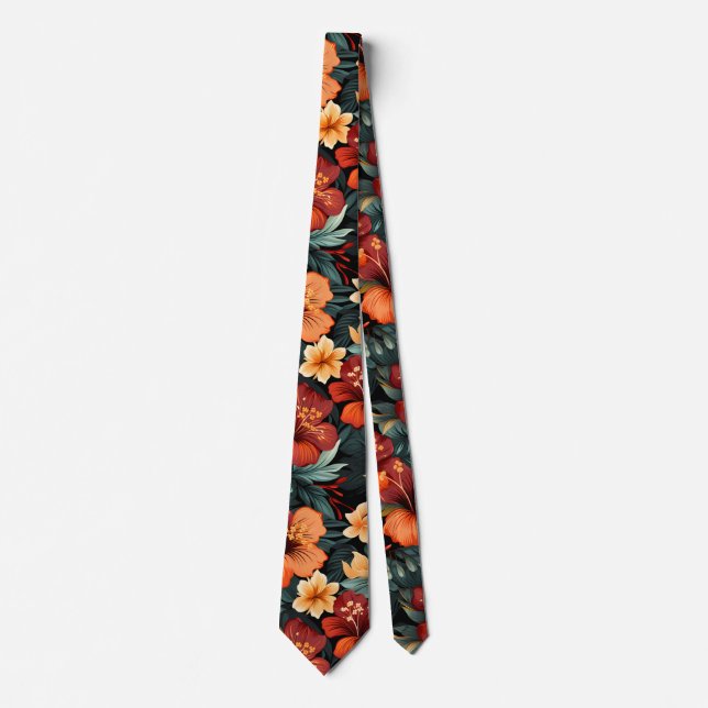 #18 Floral Pattern Tie (Front)