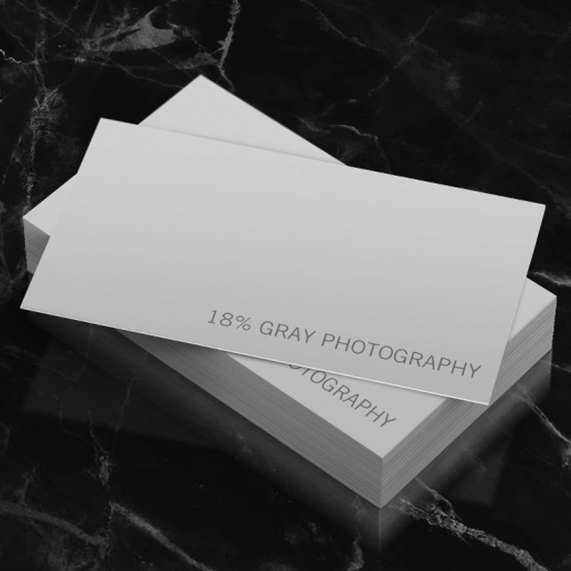18% Grey Card Photographer QR Code Business Card (Creator Uploaded)