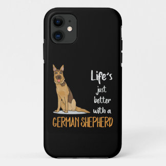 18 Life's Just Better With A German Shepherd iPhone 11 Case