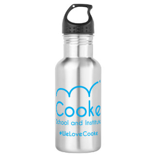 18 ou bouteille d'eau de 24oz Cooke, argent