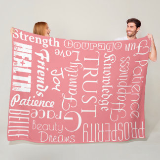 18 Personalized Names or Words Best Wishes fleece