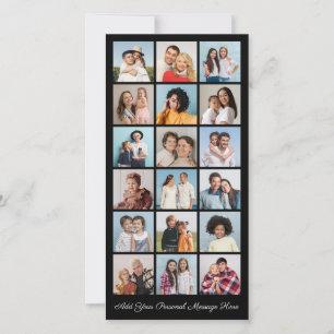 18 Photo Collage Add Your Own Greeting  Card