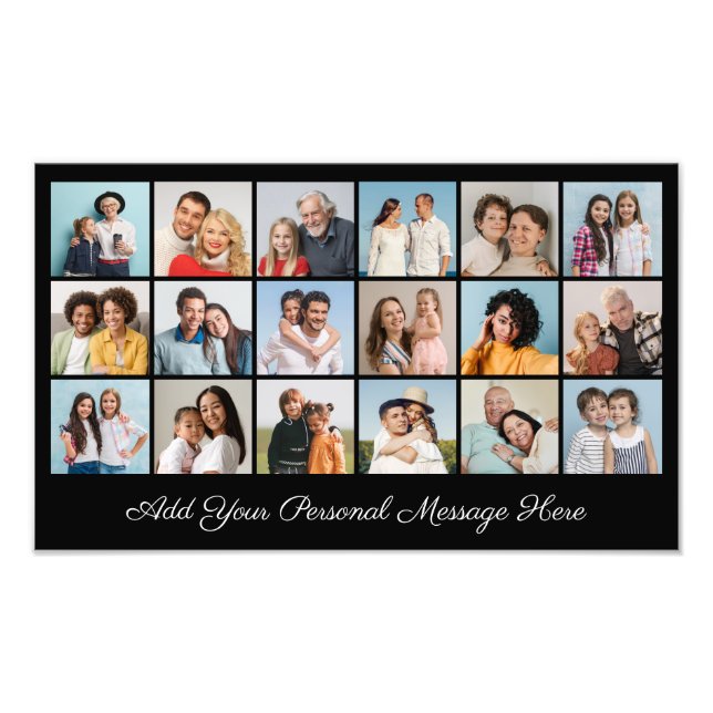 18 Photo Collage Ajouter Un Message De Voeux Photo (Devant)