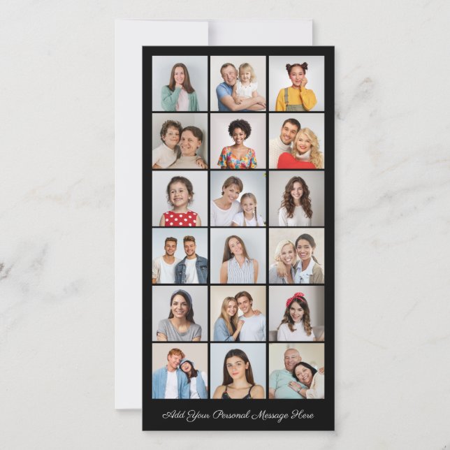 18 Photo Collage Ajoutez Votre Propre Carte De Voe (Devant)