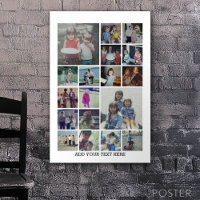 18 Photo Collage and Text - Can Edit Black