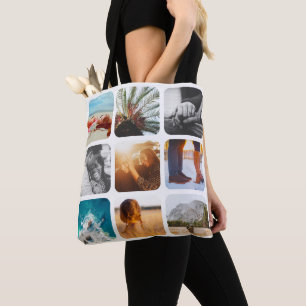 18 Photo Double Sided White Carry Bag