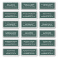 18 Recipient Name Wedding Mailing Address Labels