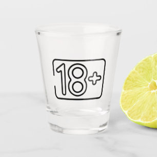 18+ Shot Glass