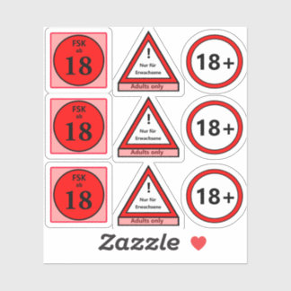 18+ Sticker Set