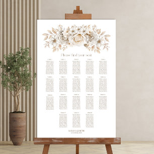 18 Tableau Tableau blanc Mariage floral