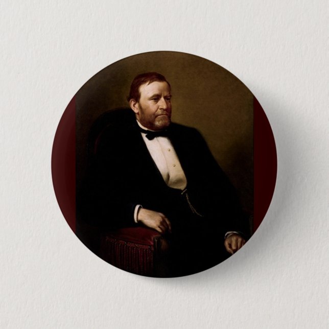 18 Ulysses S. Grant 2 Inch Round Button (Front)