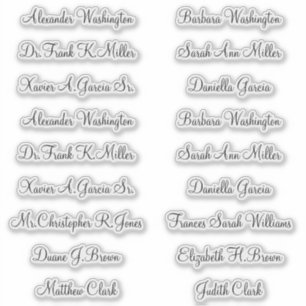18 Wedding Guest Names Elegant Script